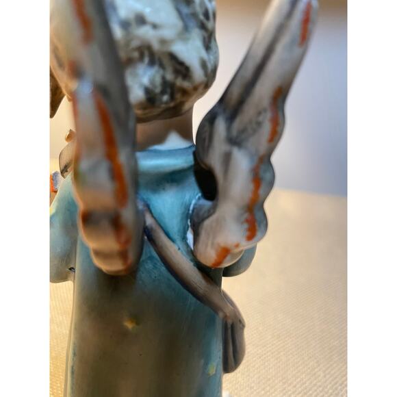 Hummel 7” Tall “Celestial Musician” Porcelain Angel Tmk 3, #188, REPAIRED - Picture 8 of 9